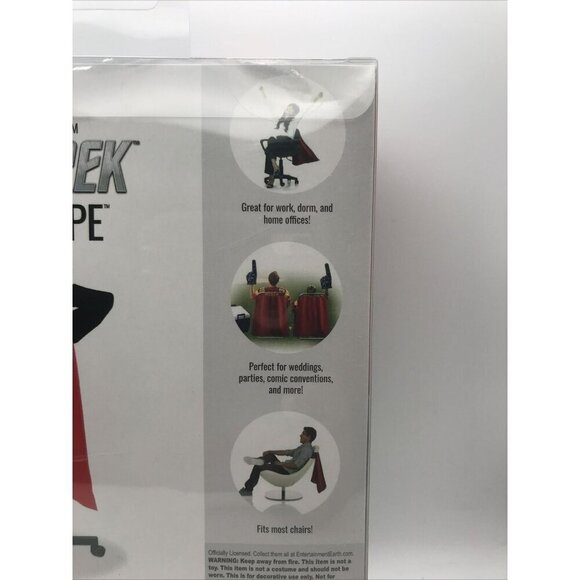 Star Trek Operations Red Uniform Chair Cape By Entertainment Earth -Storage Wear - Picture 3 of 3